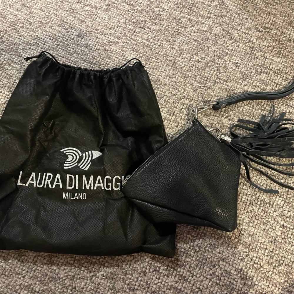 Laura Di Maggio Italian leather wristlet